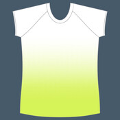 Copy of womens athletic raglan cut sleeve shirt gradient