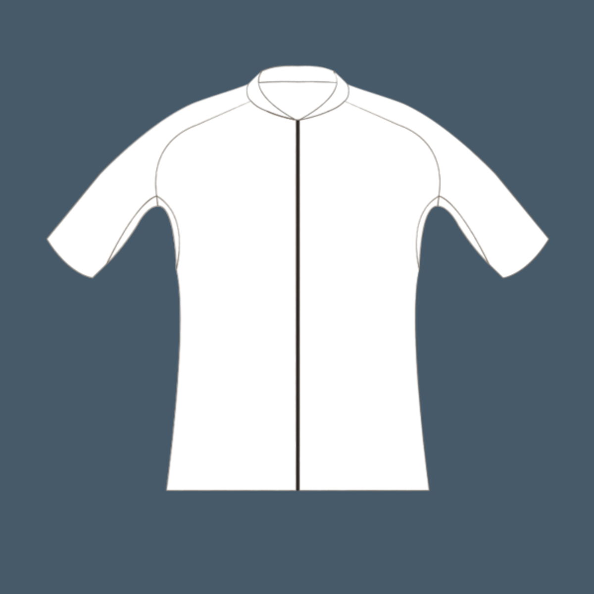 Men Aerofit Cycling Shirt Sloping Neck tot front